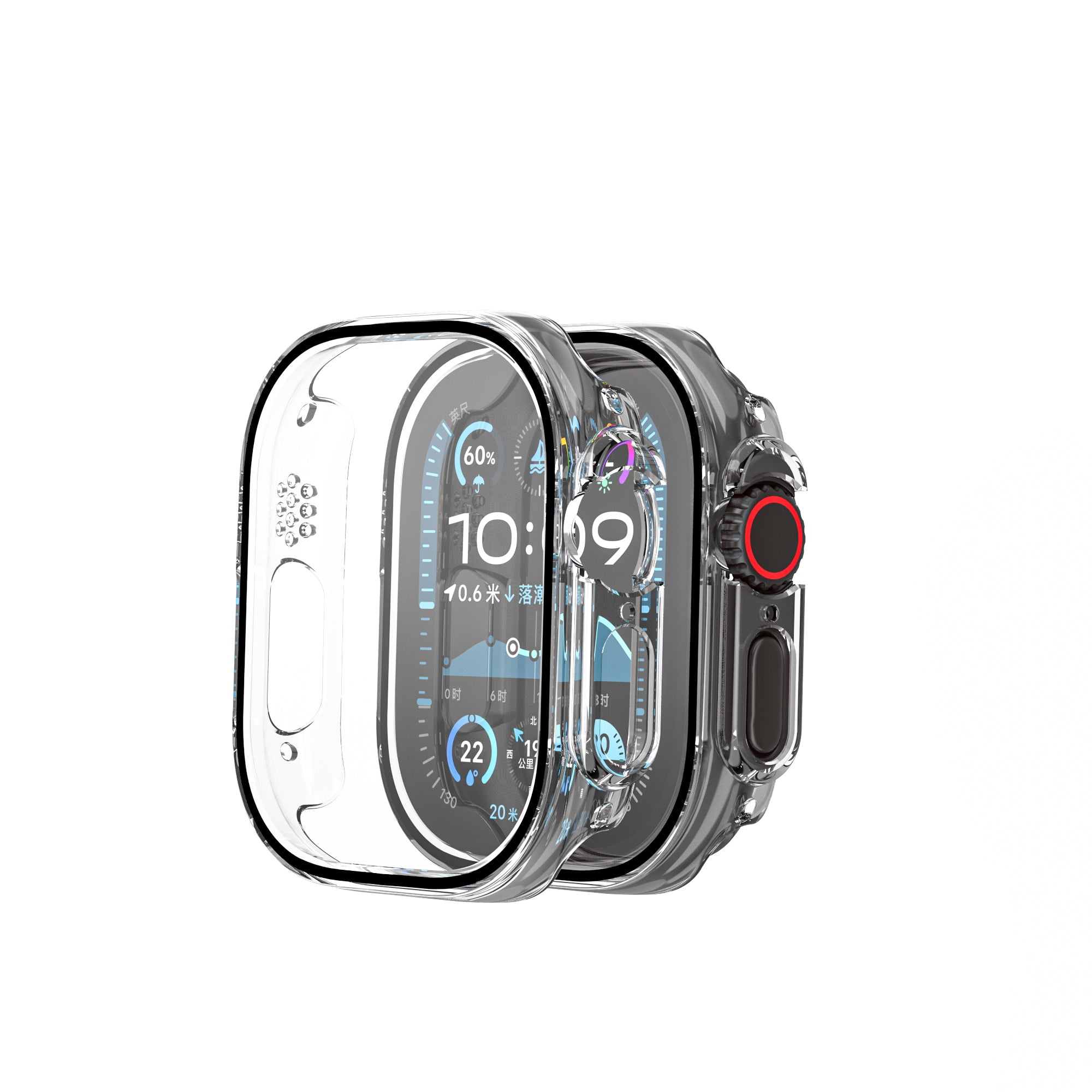 Wiwu JD-108 Apple Watch Ultra 49mm Kasa Koruyucu + HD Ekran Koruyucu Film Wiwu JD-108 Apple Watch Ultra 49mm Kasa Koruyucu + HD Ekran Koruyucu Film